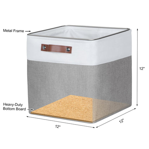 Syeeiex Foldable Storage Baskets for Shelves 30.5 cm Fabric Cube Organizer