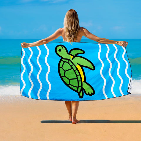 Violetpos 2 Pack Extra Large 180x90 cm Beach Towels, 250GSM Premium Microfibre, Sand Free Quick Dry Lightweight