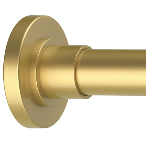 GXOACKJ Gold Shower Curtain Rods - 31-80 Inch Spring Tension Shower Rods for Bathroom, Adjustable, No Drilling, No Rust, Stainless Steel