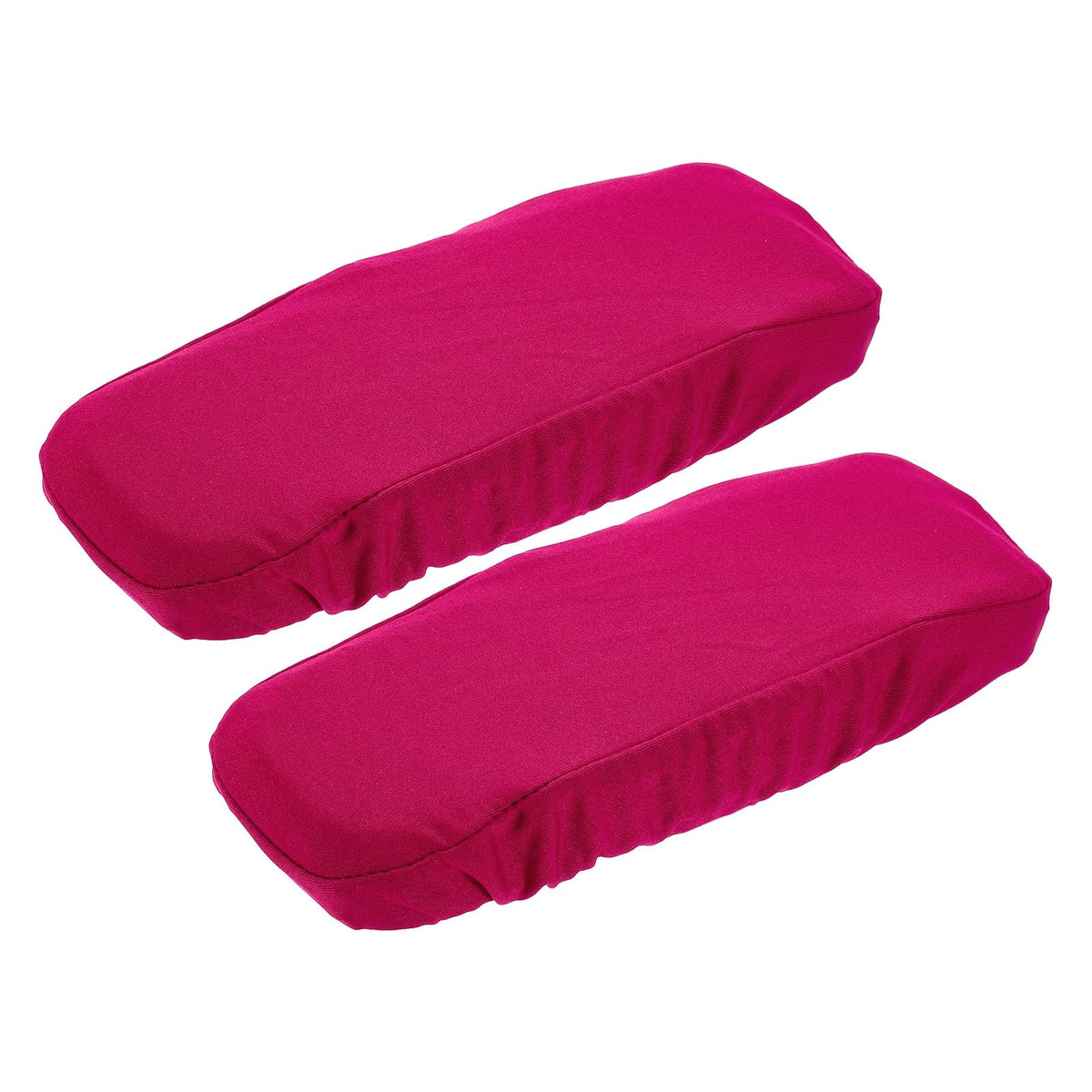 sourcing map Chair Armrest Slipcovers Covers, 22 x 7cm Polyester Removable Seat Hand Rest Protector for Office Chairs Desk Chair(Rose Red)