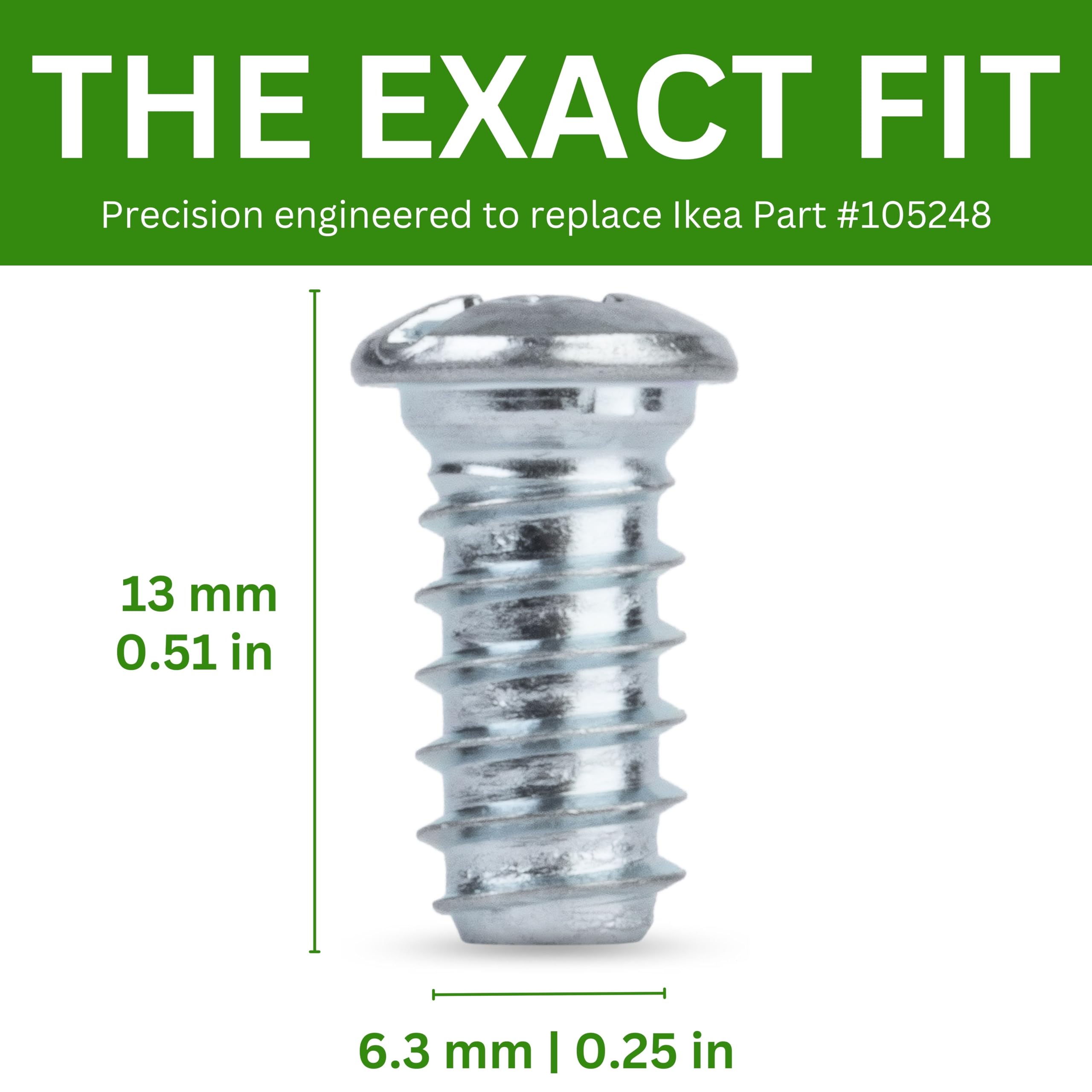 Spare Hardware Parts Replacement for IKEA Furniture Euro Screw with Neck CXN Screw (105248)