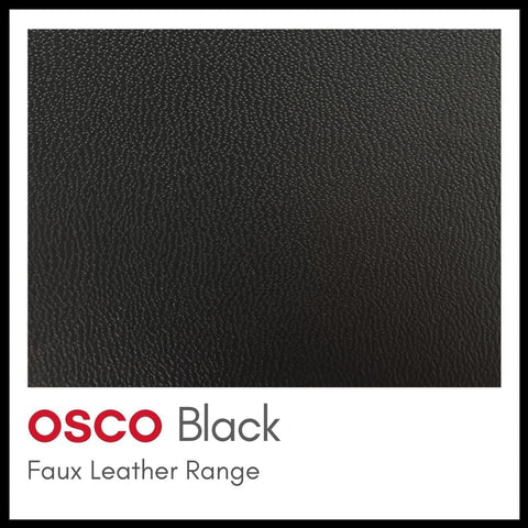 OSCO Faux Leather Waste Bin 12 L, Square Slim Office & Home Bin, Leather Finish Wastepaper Basket, Desk, Bathroom Rubbish Container