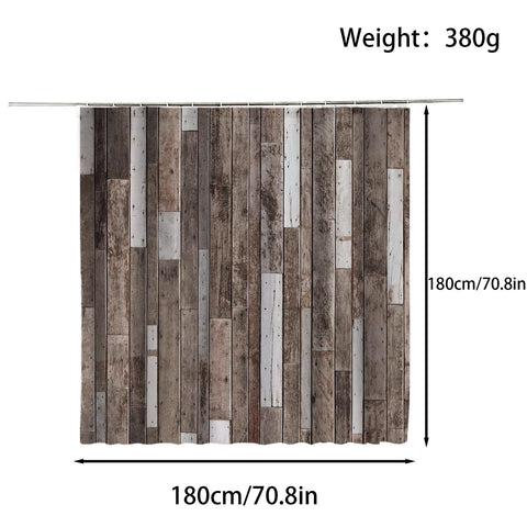 FAIRYGATE Bathroom Curtain Shower Curtain Garden Street Alley Picture Shower Curtains Outdoor View Waterproof Polyester Fabric Washable Bath Curtains