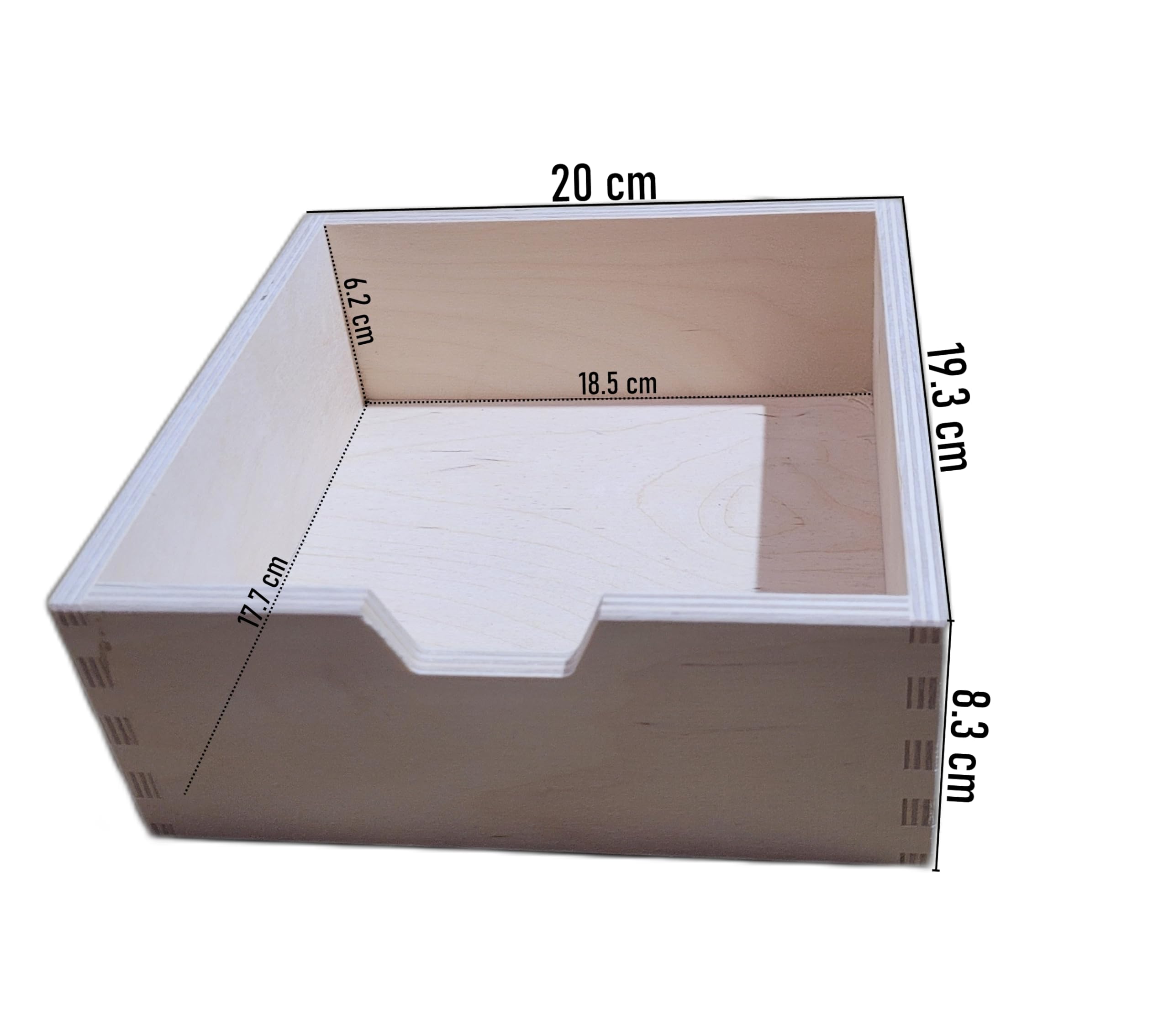 COLLECTOR Wooden World 5 Drawer Plain Wooden Storage Box Chest Cupboard Decoupage Solid Wood Jewellery Chest