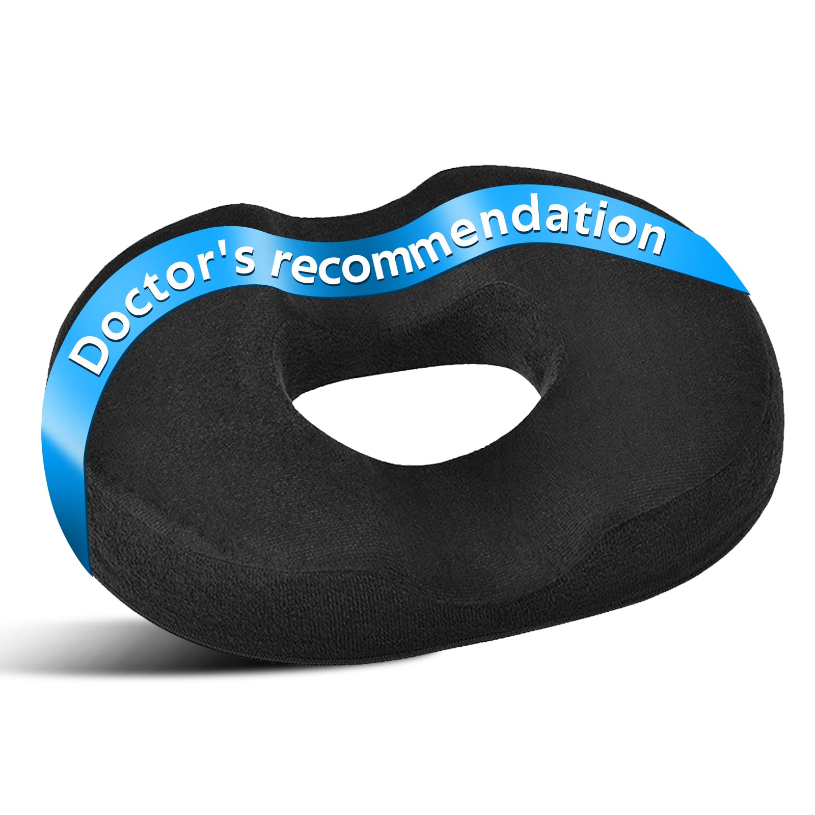 Donut Cushion for Hemorrhoids & Postpartum Recovery - Memory Foam Coccyx Cushion for Tailbone Pain Relief, Orthopedic Seat Cushion for Office Chair