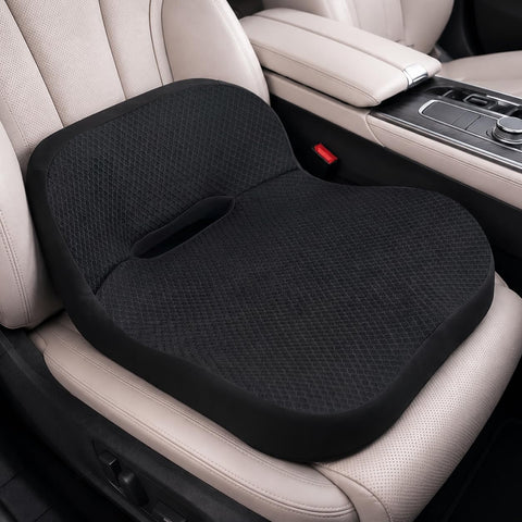 LALOSHI Car Seat Cushion with Lumbar Support, Memory Foam Ergonomic Comfort