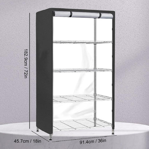 LICAEVEY Water Proof Shelf Cover, 210D Silver Coated Oxford Fabric Duty Dust Proof Storage Wire Rack Covers