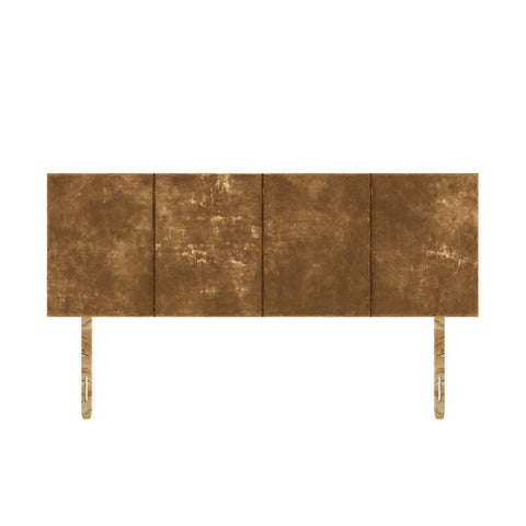 SANA SLEEP Zanzibar Plush Velvet HeadBoard - Luxury 20" Upholstered Design for Divan Beds - Multiple Fabric Options for Bedroom and Hotel Furniture