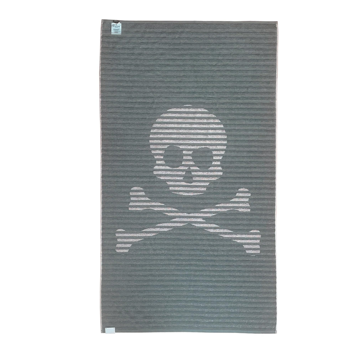 Scalpers Towel 90x180 cm 100% Cotton 500GSM Beige with Logo and Stripes Home