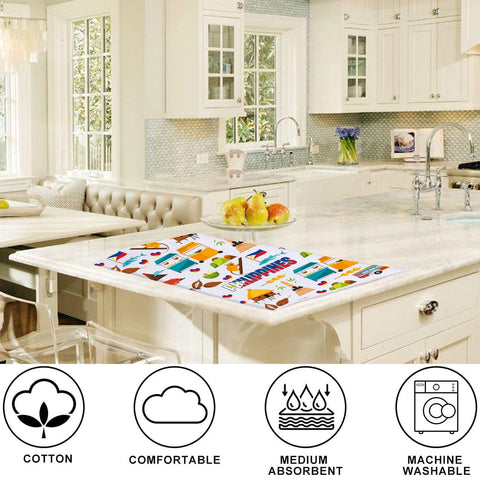 LEVLO Philippines Kitchen Towel Philippines Trip Gift Philippines Travel Culture Dish Towels Filipina Philippine Housewarming Gift (Philippines Towel)