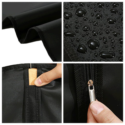3 Pack PEVA Translucent Garment Covers 60 x 100cm Garment Bags