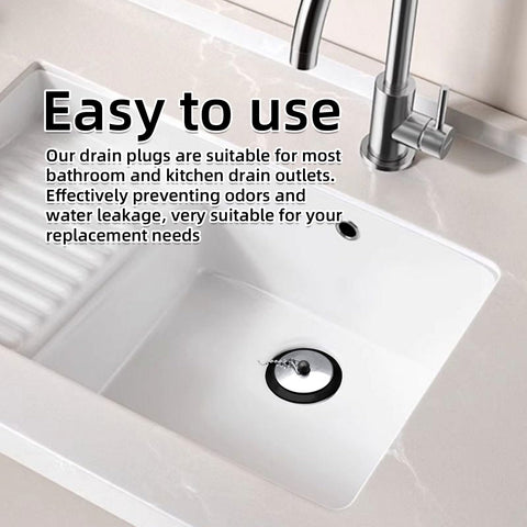 2 Pcs Bath Plug Replacement, Universal Bath Plug, Universal Bath Plug
