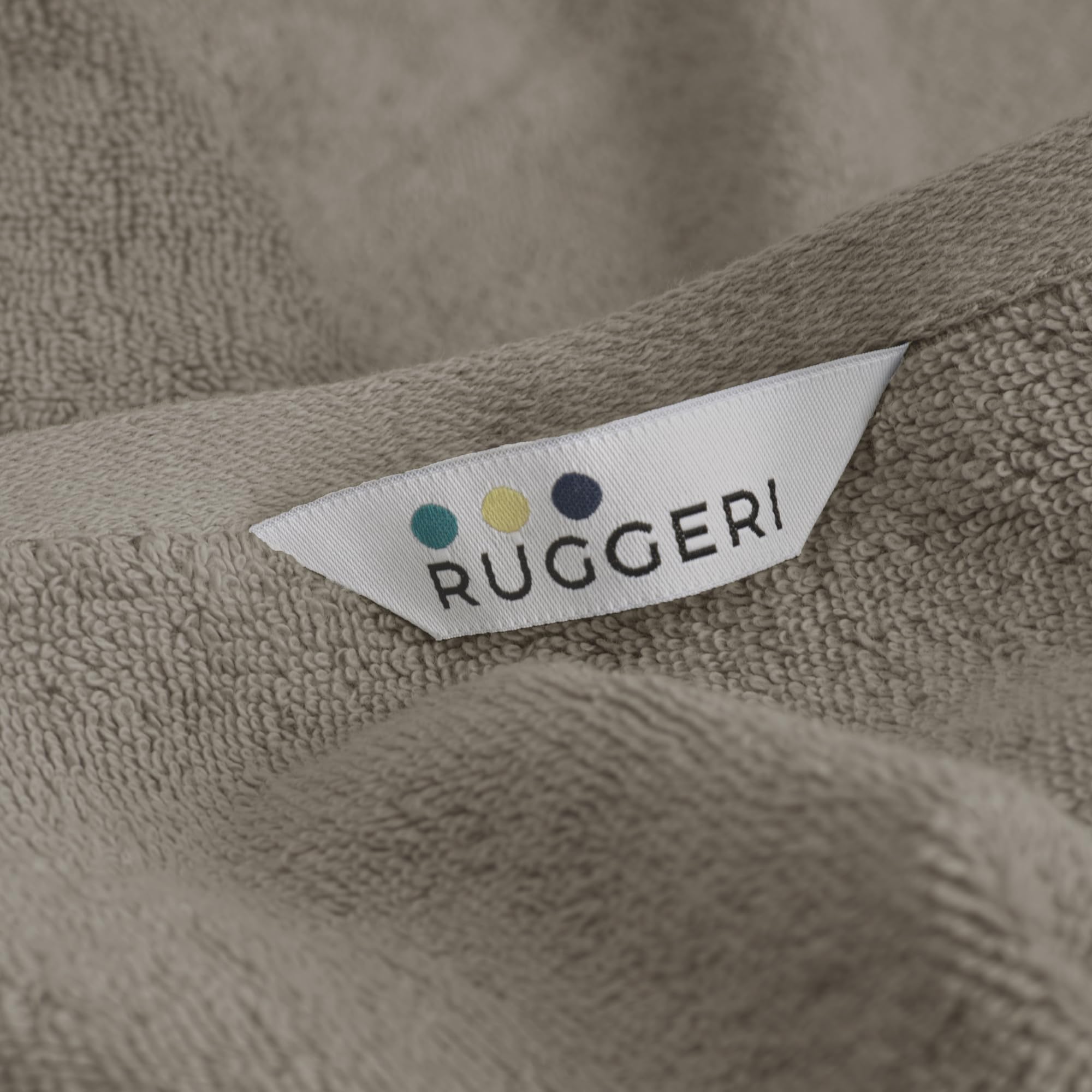 Ruggeri 4 Piece Guest Towel Set, 40x50 cm, Cotton, Dove Grey