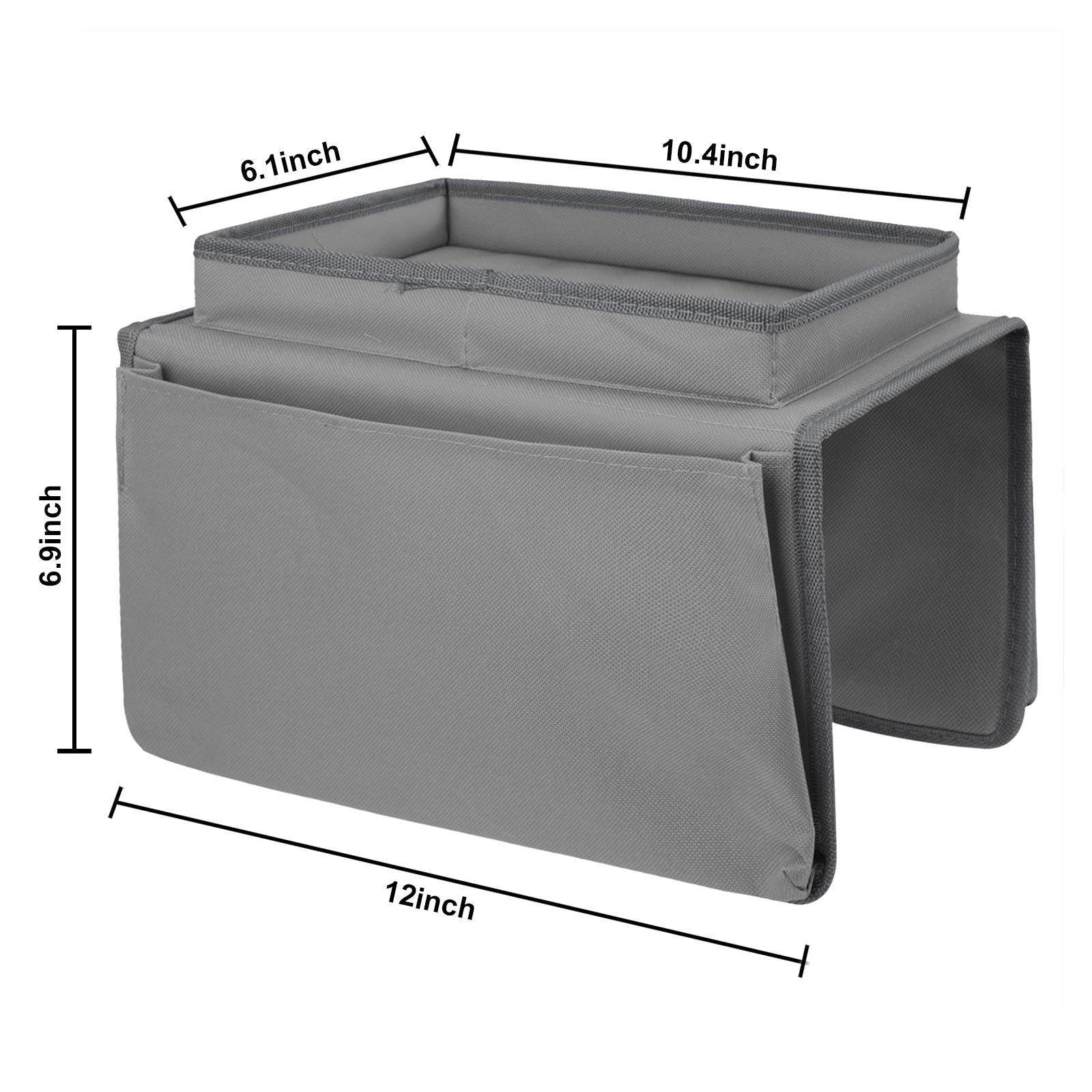 Sofa Armchair Organiser TV Remote Control Organizer Couch Caddy Arm Rest Bag Holder Sofa Tray Remote Caddy Chair Couch Storage 6 Pocket Armchair
