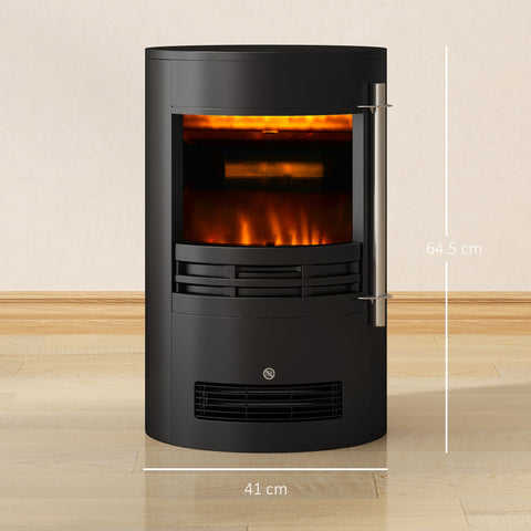Electric Fireplace Heater 900W/1800W-Black