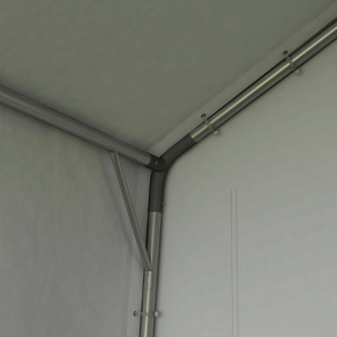 Outsunny 3 x 3(m) Garden Storage Shed, Waterproof and Heavy Duty Portable Shed