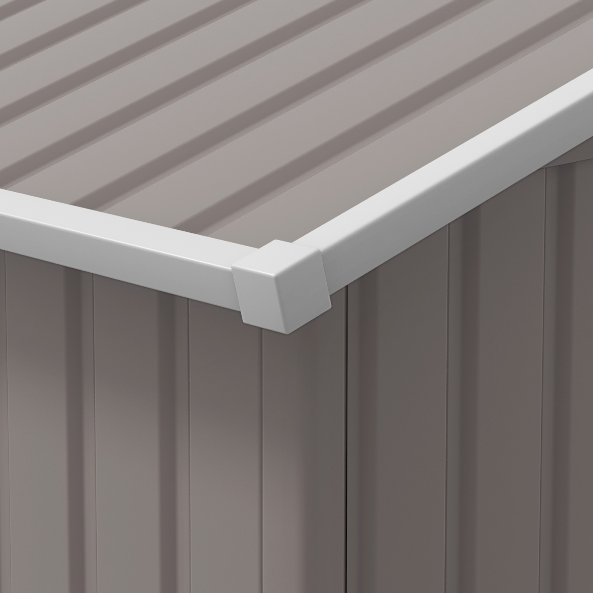 Garden Shed Storage Yard Store Door Metal Roof Tool Box Container 12.5ft x 11ft