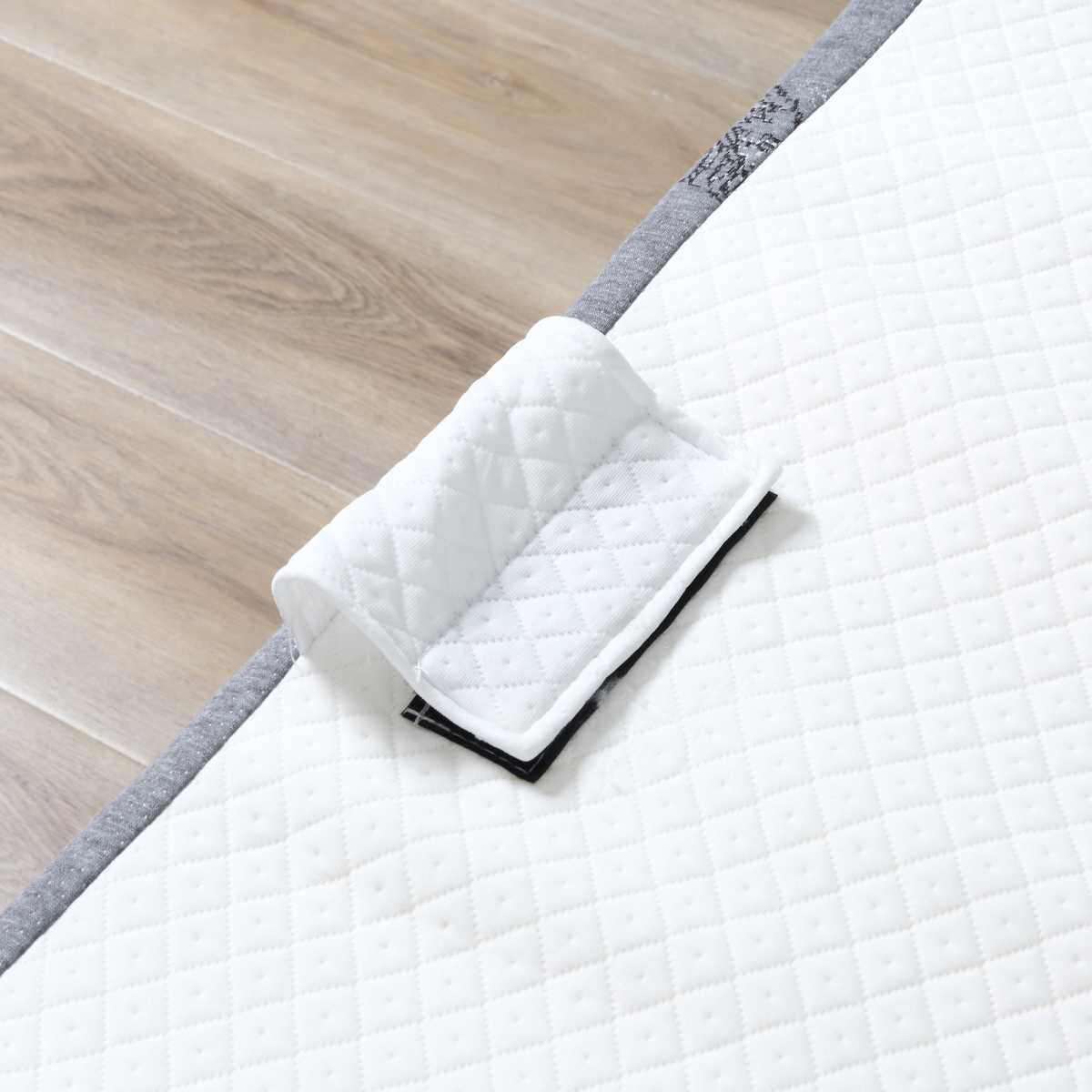 Folding Bed with 10cm Mattress, Portable Foldable Guest Bed Metal Frame