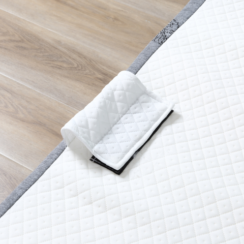 Folding Bed with 10cm Mattress, Portable Foldable Guest Bed Metal Frame