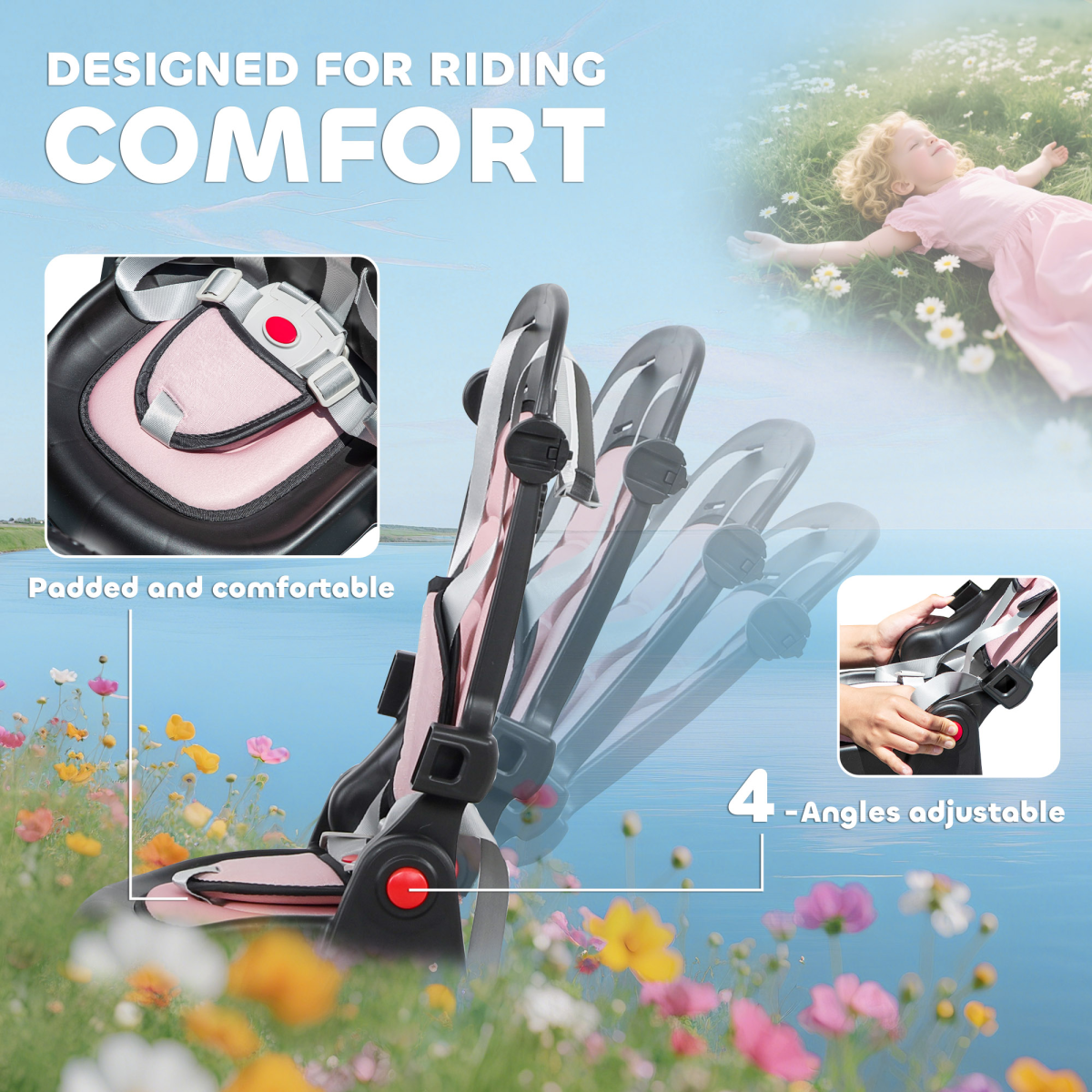 Kids Trike with Adjustable Backrest