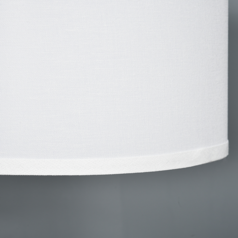 Floor Lamp with Linen Lampshade Round Base for Living Room Bedroom HOMCOM