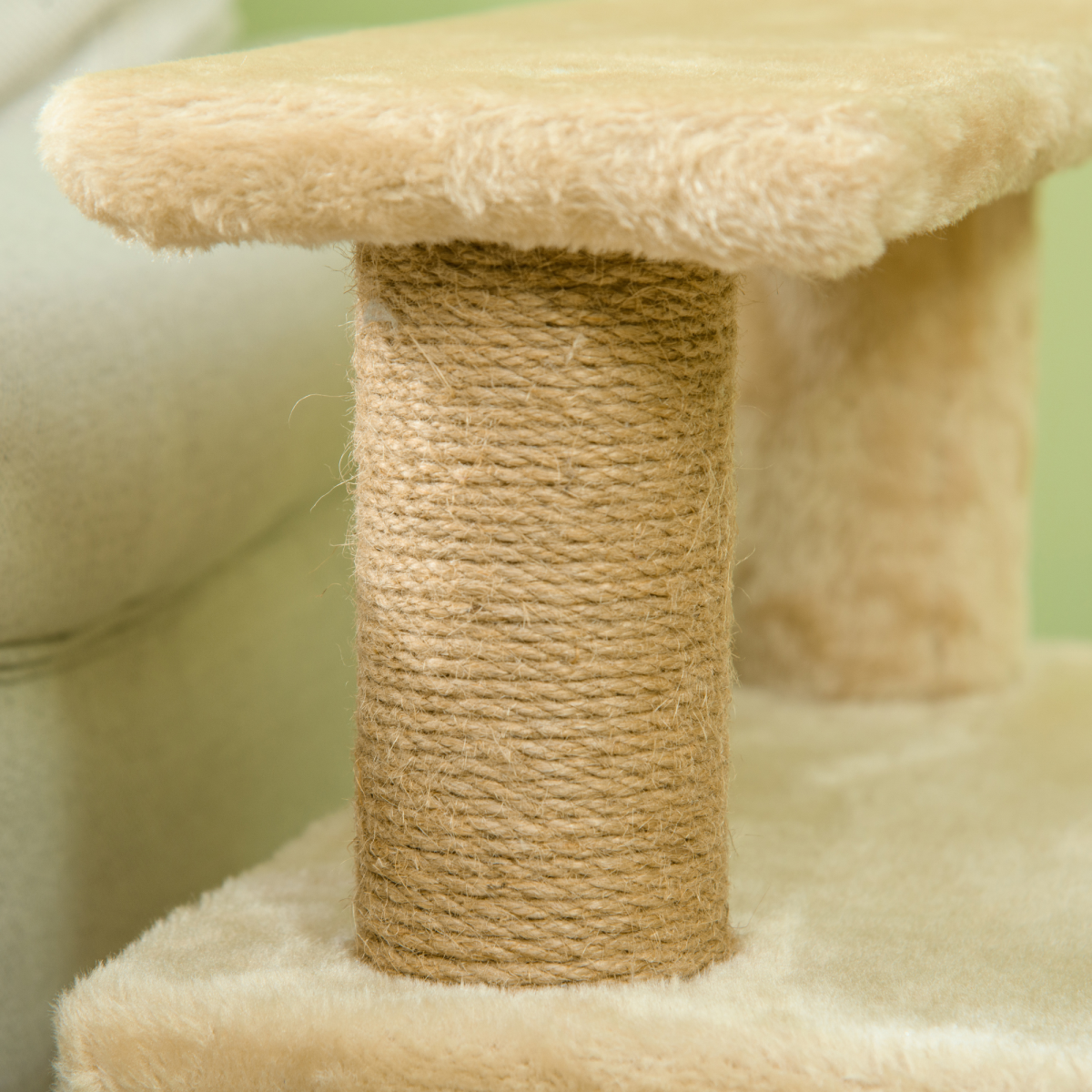 PawHut Dog Steps for Bed 4 Step Pet Stairs Cat House with Detachable Cover