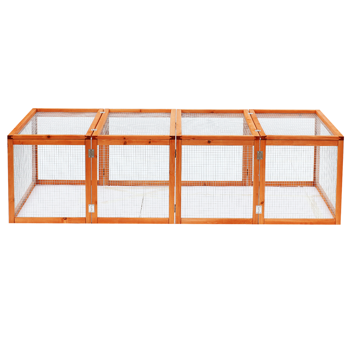 New Rabbit Hutch Cage with Run and Play Space Mesh Wire Safety for Outdoor