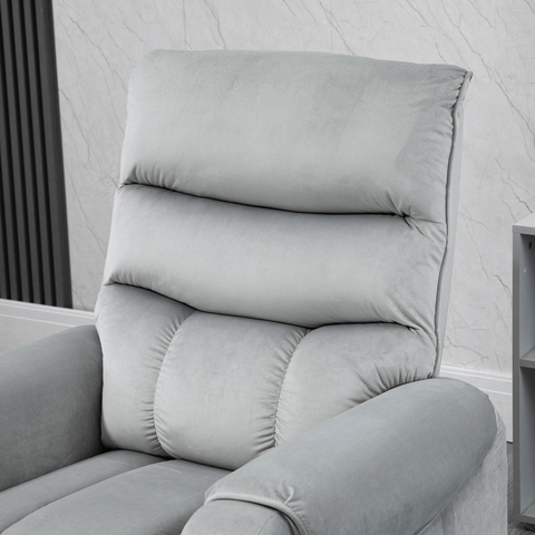HOMCOM Power Lift Chair, Rise and Recliner Chair with Remote Control, Grey