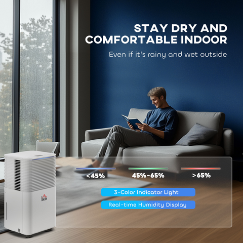 10L/Day 2000ML Portable Quiet Dehumidifier Home Laundry Room Electric Moisture
