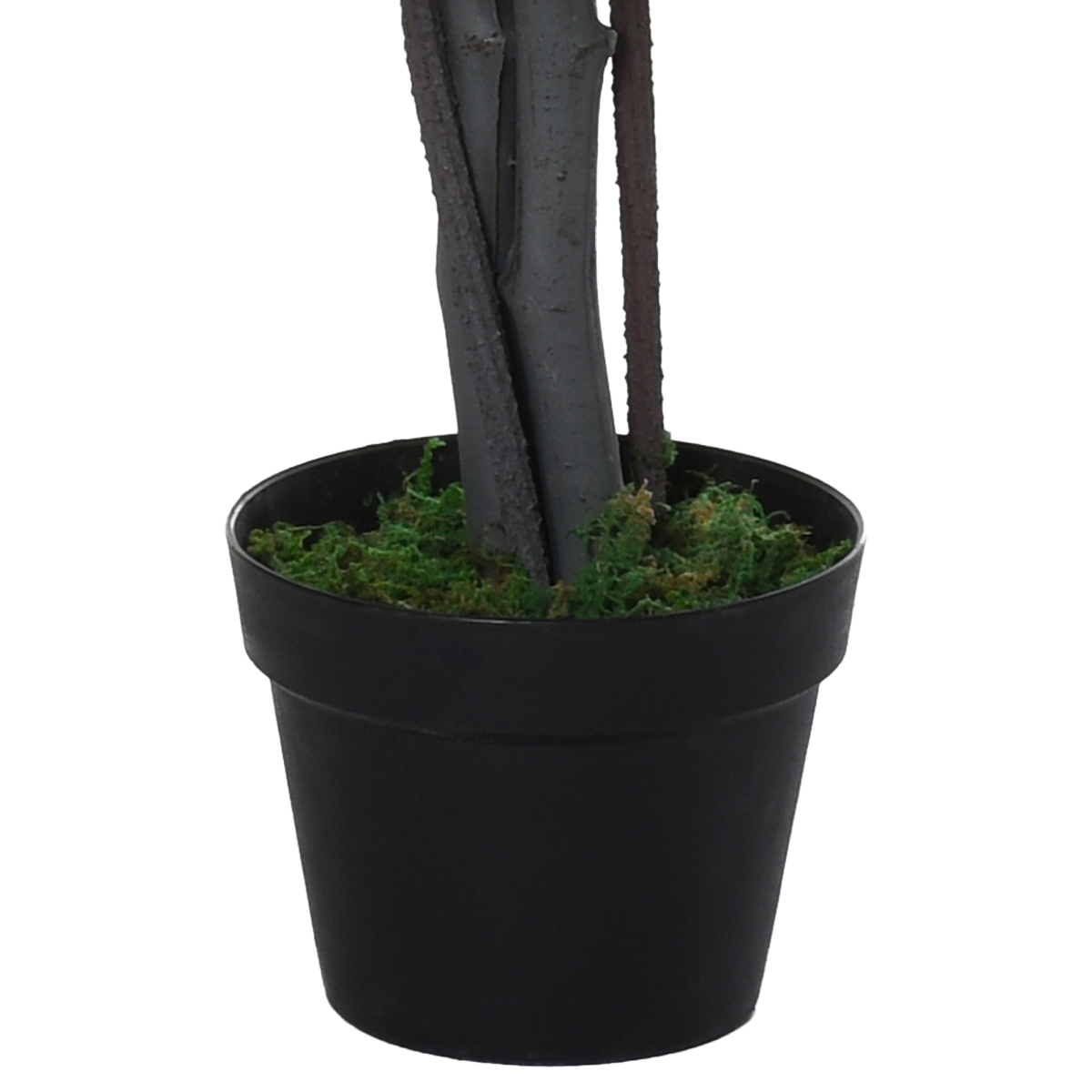 145cm Artificial Banyan Plant Faux Decorative Tree Cement Pot Outsunny