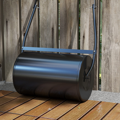 Garden Lawn Roller 38L Steel Push Grass Mower Water Sand Filled Durhand