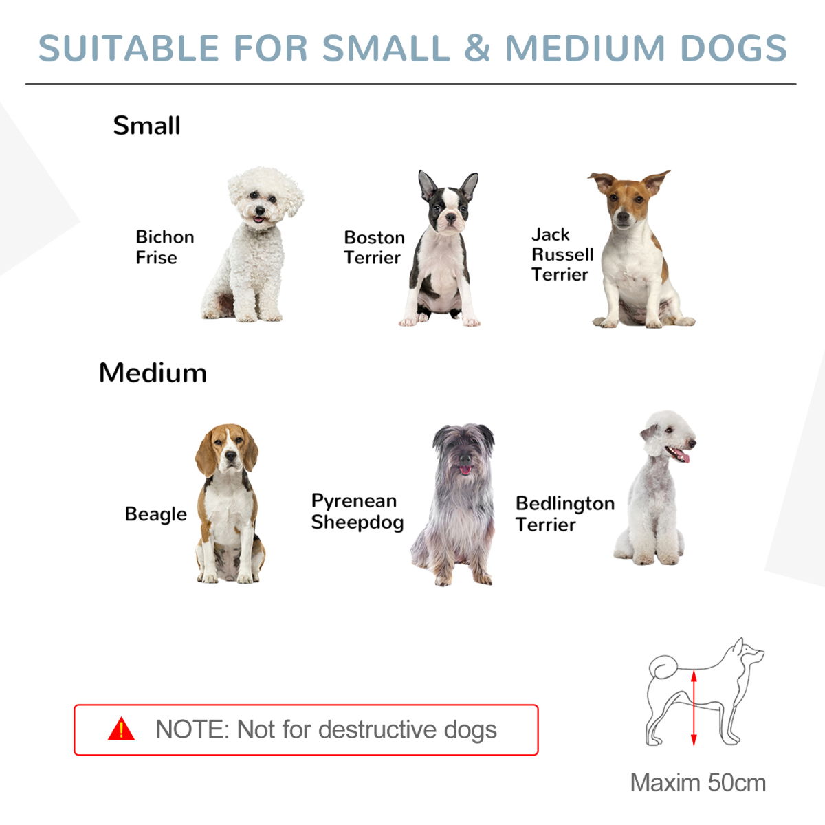 Freestanding Pet Gate w/ 2 Support Feet for Doorways Stairs White Pawhut