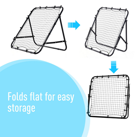 Rebounder Net Kids Adults Football Training Aid Practice Adjustable  HOMCOM