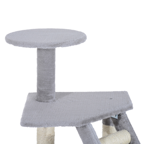 Deluxe Cat Tree Climb Post Kitten Scratching Condo Furniture Activity Pawhut