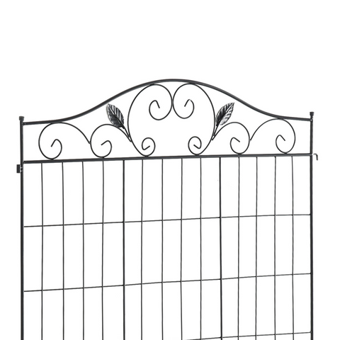 Garden Decorative Fence 4 Panels 44in x 12ft Steel Wire Border Edging Outsunny