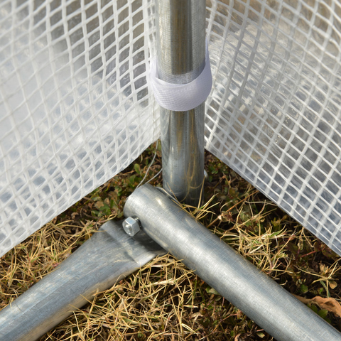 4 x 3 x 2 m Polytunnel Greenhouse Pollytunnel Tent w/ Steel Frame White