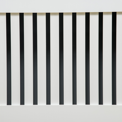 HOMCOM Radiator Cover Painted Slatted MDF Cabinet Lined Grill 172x19x81.5cm