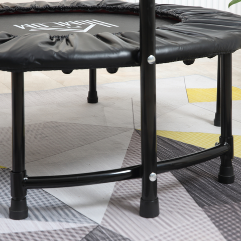 40'' Kids Mini Trampoline, Adult Rebounder Jumper w/ Handle Fitness HOMCOM