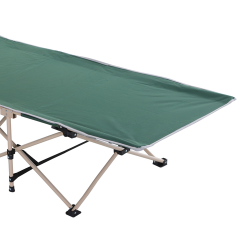 Single Portable Outdoor Military Sleeping Bed Camping Cot Green Outsunny