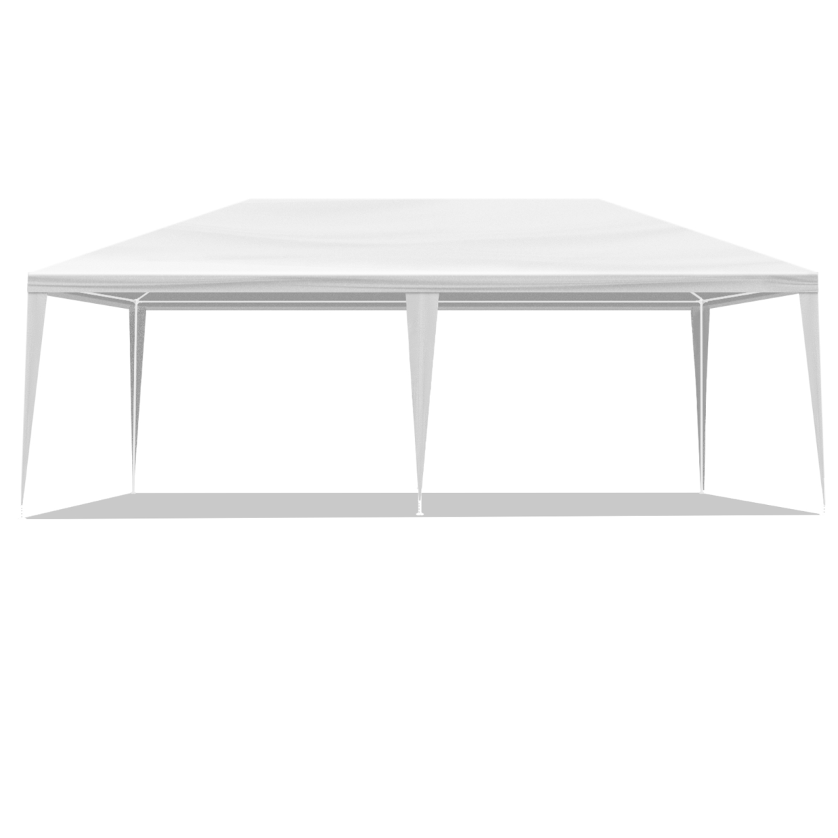 10'x20' Outdoor Party Tent with 6 Removable Sidewalls, Waterproof Canopy Patio Wedding Gazebo, White