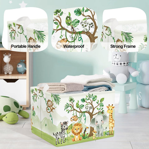 HUUMONSS Foldable Laundry Hmaper Large Kid Toy Basket, 36L