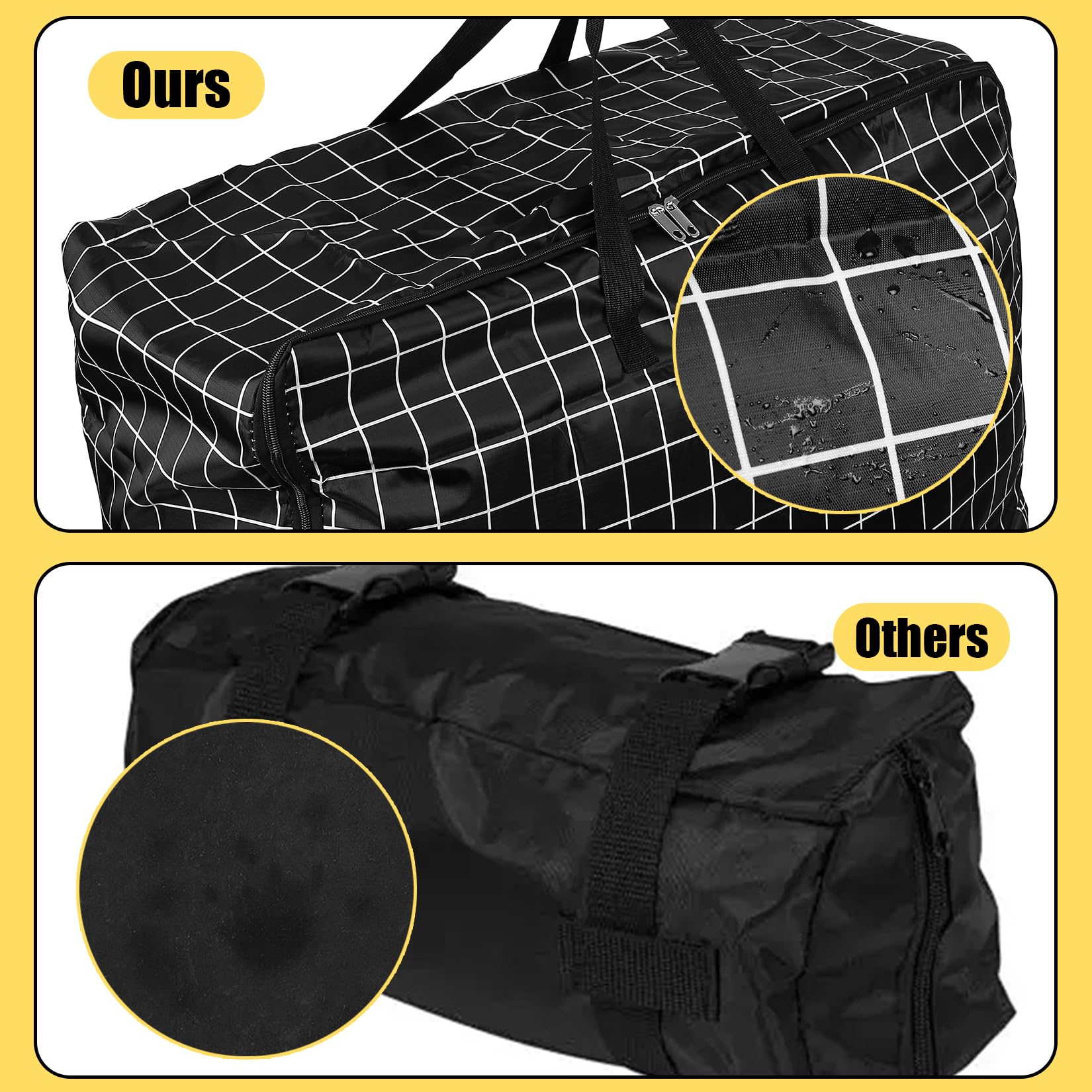 1 Pcs 105L Large Storage Bags For Bedding,Waterproof Moving Storage Bags