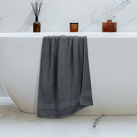 Elvana Home 4 Pack Bath Towel Set 27x54, 100% Ring Spun Cotton, Ultra Soft Highly Absorbent Machine Washable Hotel Spa Quality Bath Towels for