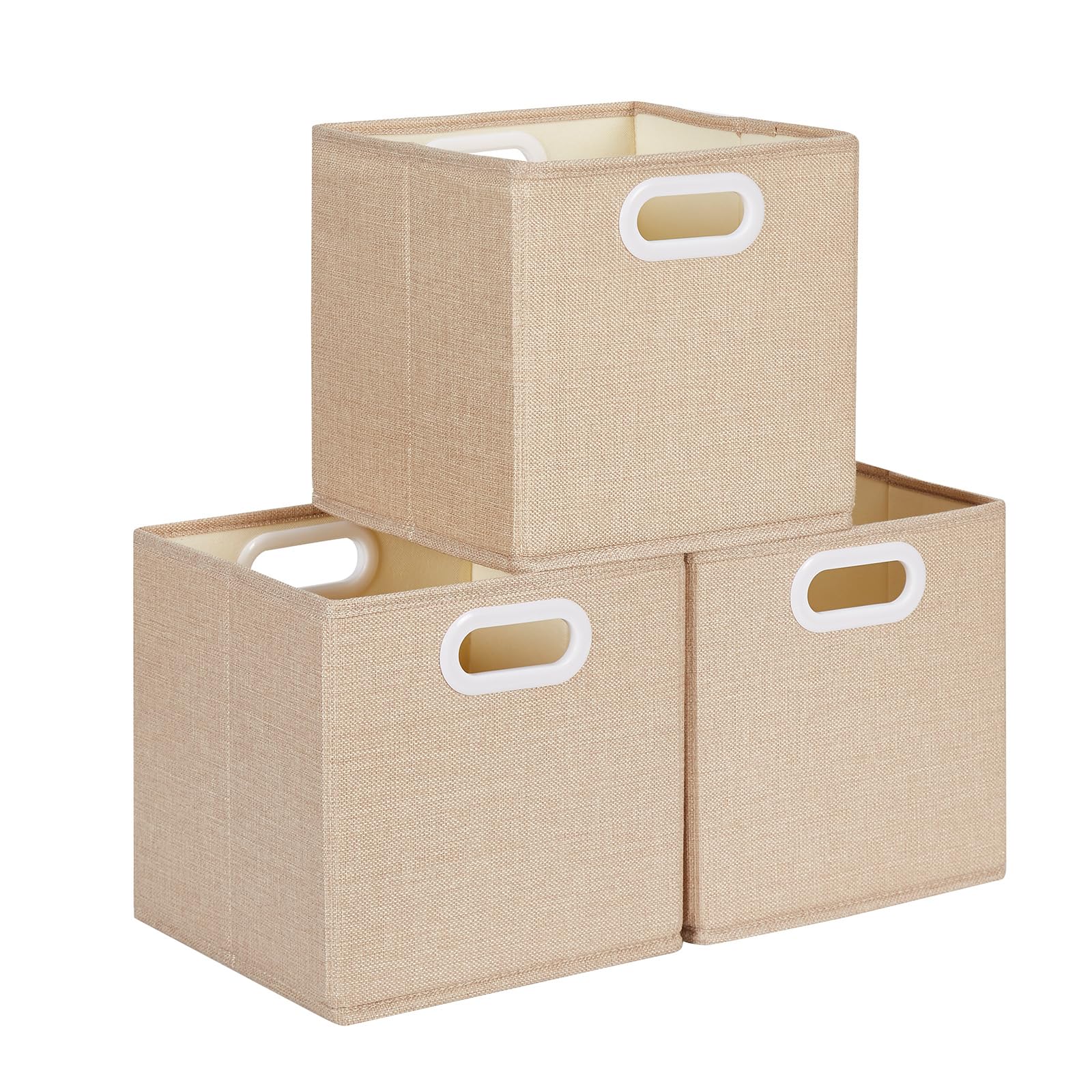 Mangata Cube Storage Boxes 30x30x30cm, Light Khaki, 3Pcs