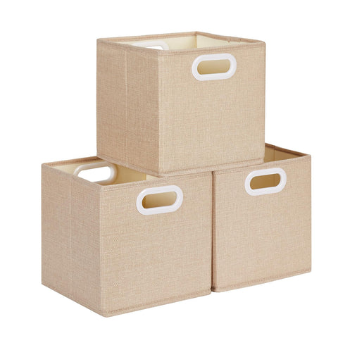 Mangata Cube Storage Boxes 30x30x30cm, Light Khaki, 3Pcs