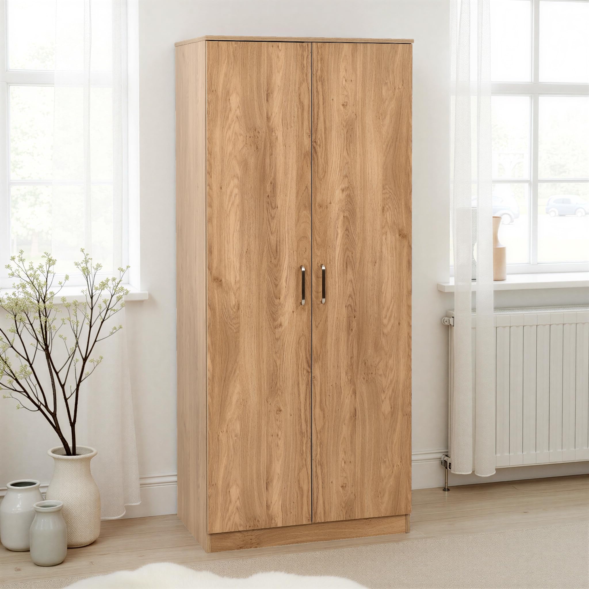 Seconique Dakota 2 Door Wardrobe in Oak
