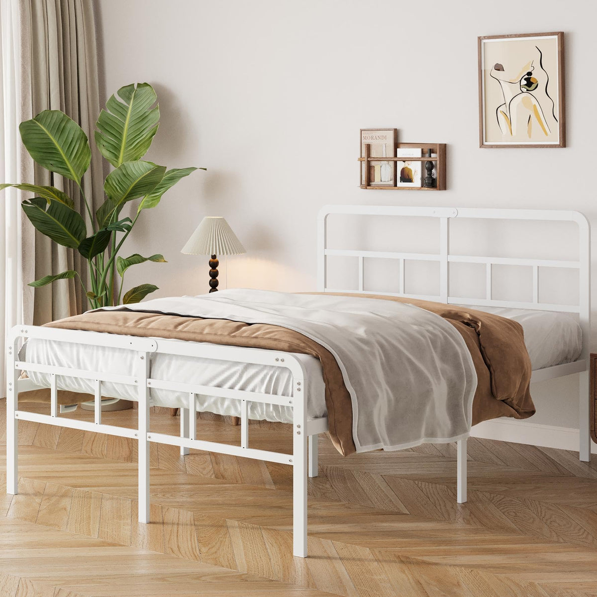 Yicensen Super King Bed Frame with Headboard and Footboard