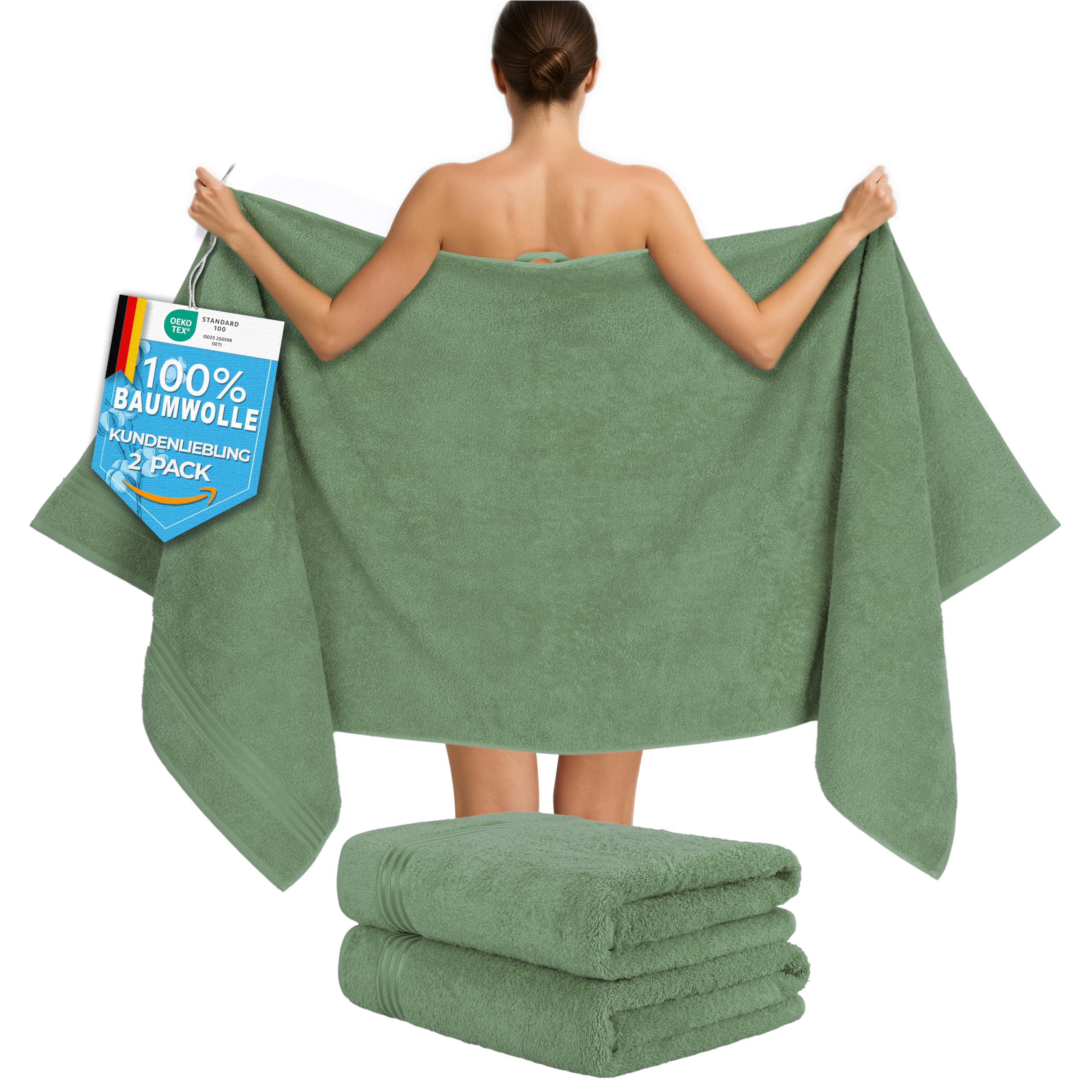 Hammetex Bathrobe 100% Cotton Unisex for Men and Women Quality 400 g/m² Quality Soft Absorbent Terry Towelling Bathrobe for Couples with Pockets
