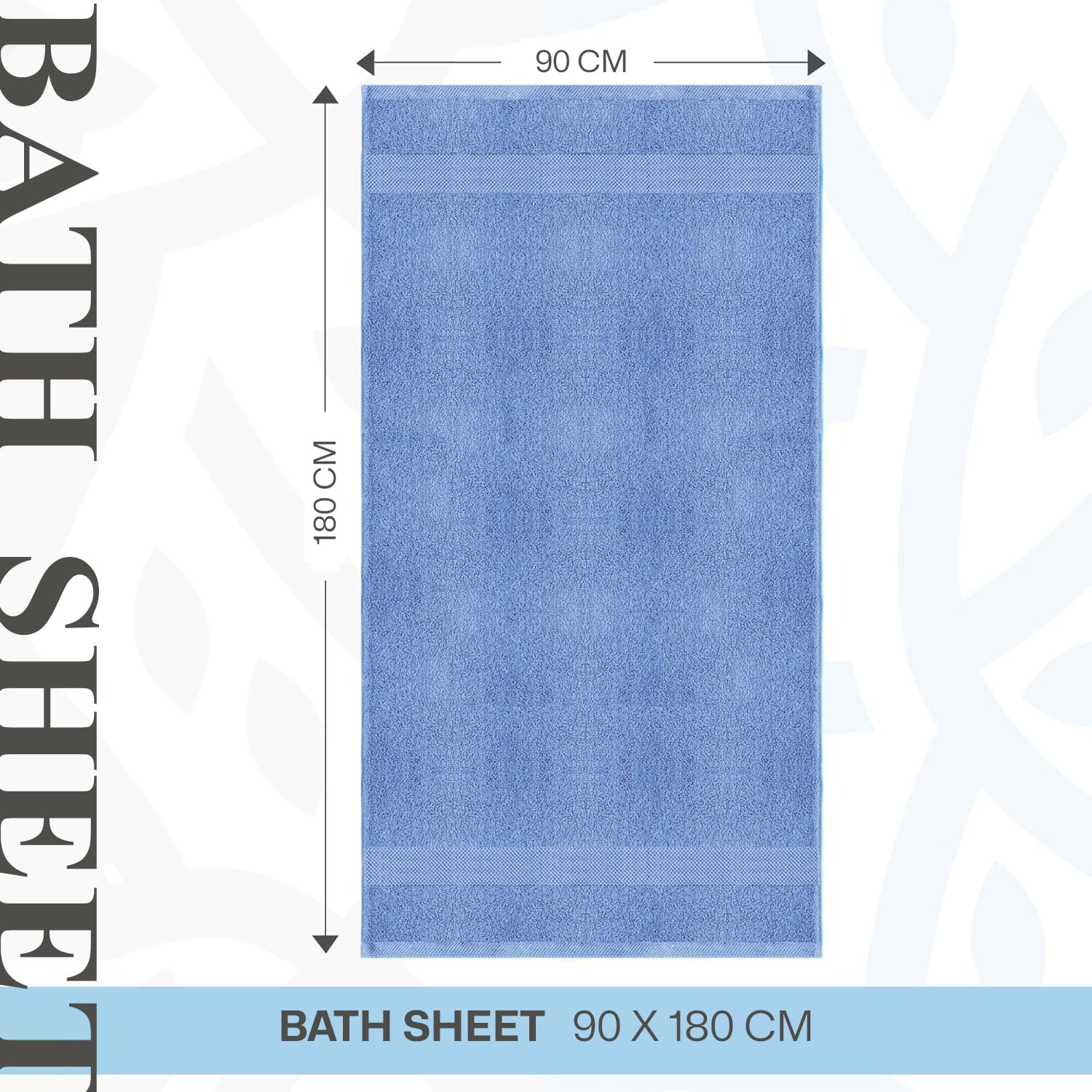 Hieftan Towels Bath Sheet Set – 100% Cotton Pack of 2 Jumbo Extra Large Bath Sheets Towel 600gsm Highly Absorbent Rapid Dry Super Sheets for Bathroom