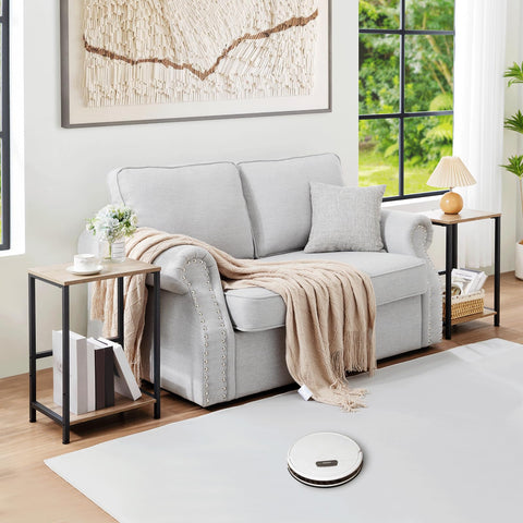 AMHANCIBLE Side Tables Set of 2, Bedside Tables, Coffee Table living room